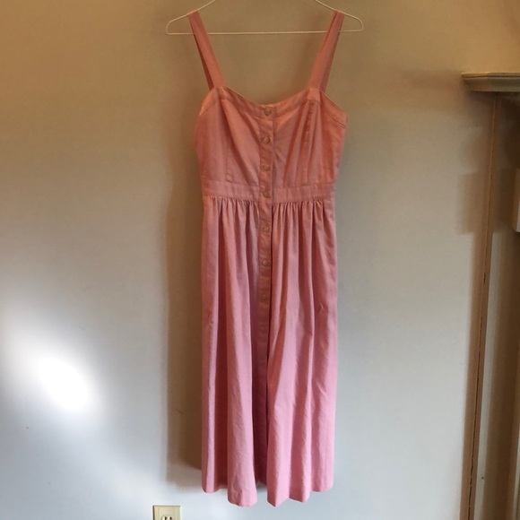 Madewell fleur pink bow back midi - Picture 3 of 7